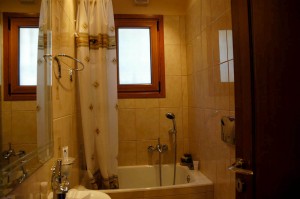 The private bathroom of the guest room