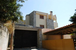 The main parking entrance