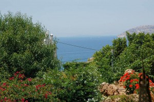 The great view to the Aegean sea from the playroom window